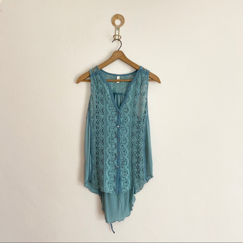 Anthropologie Tiny Lace Tank Top